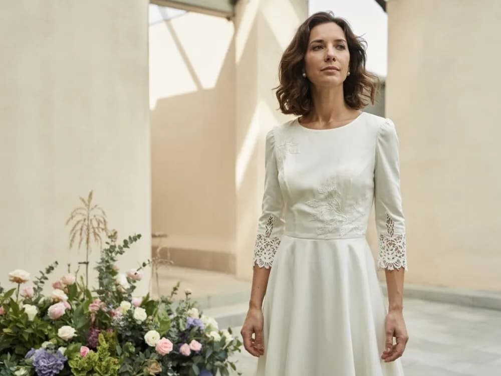 Stylowe i komfortowe kreacje na ślub cywilny po czterdziestce